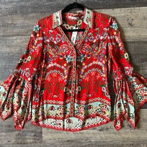 Alice +Olivia Randa wildflower Blouse
